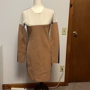 Diane Von Furstenberg (DVF) color block dress , size medium